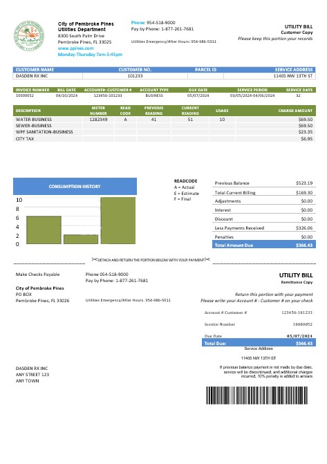 City of Pembroke Pines PSD template